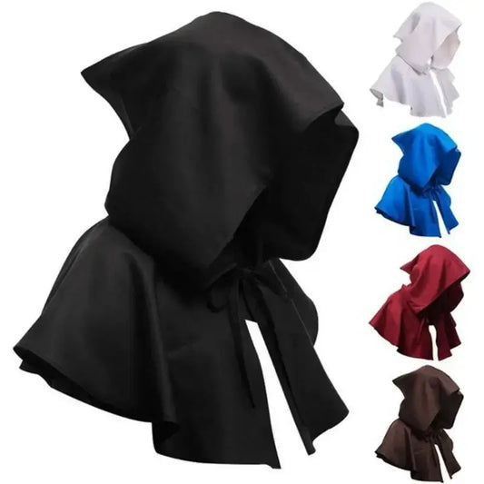 Unisex Men Medieval Costume Renaissance Cloak Hat Halloween Witch Peaceful Pleasures Health and Wellness