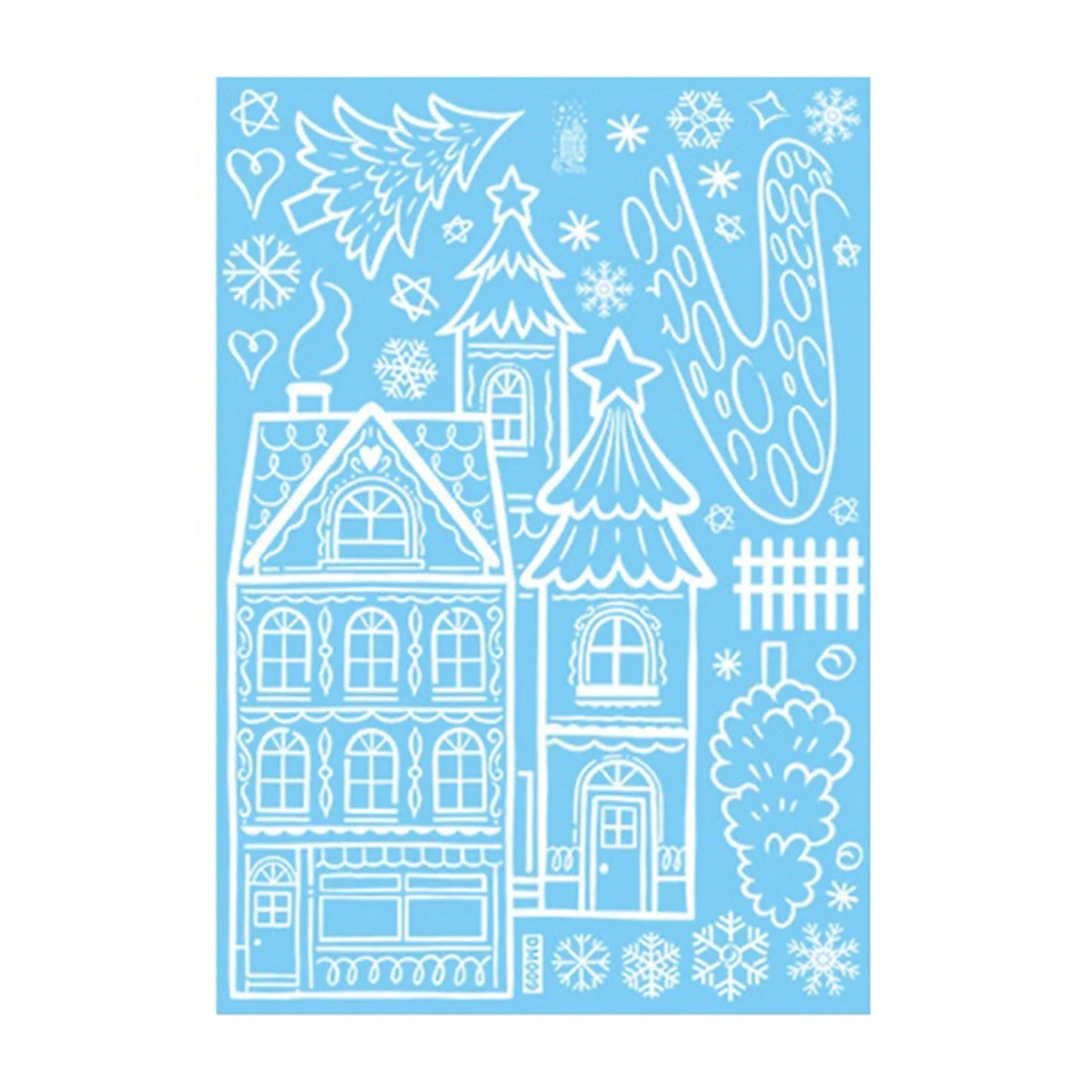 Snowman Christmas Window Clings & Removable Xmas Wall Decals