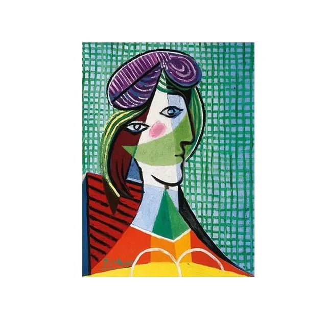 Scandinavian Modern Abstract Wall Art Picasso Famous Best Selling HD Canvas Prints Home Bedroom Living Room Decoration Peaceful Pleasures Health and Wellness A15 40x60cm Unframed
