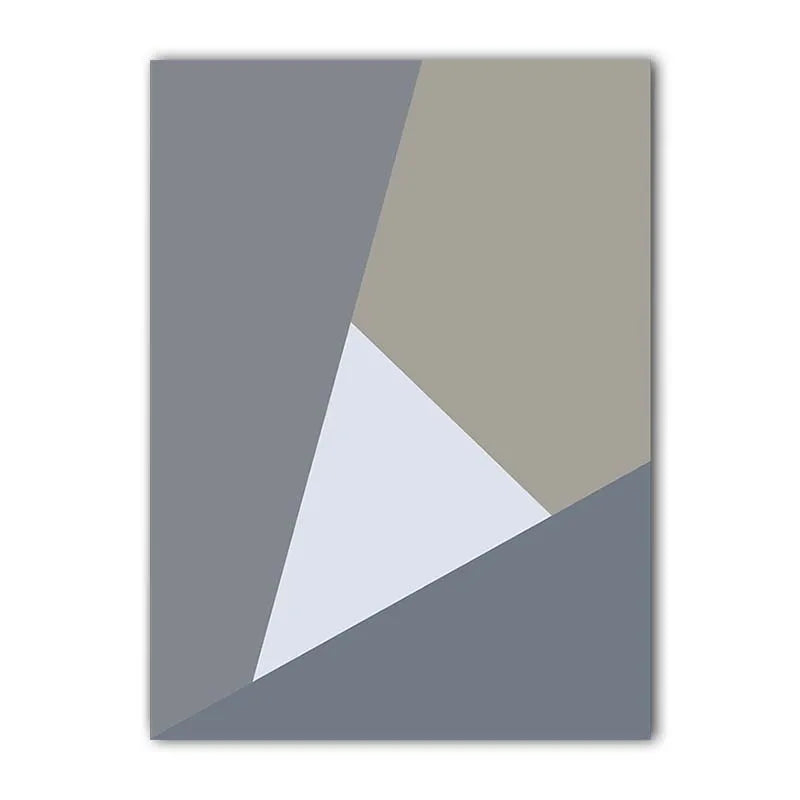 Abstract Geometric Triangle Canvas Wall Art | Modern Print Canvas Wall Art Peaceful Pleasures Health and Wellness 02 20x25cm No Frame China Mainland