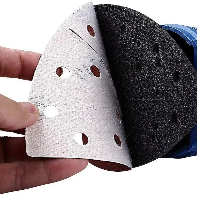 10 20 11-Hole Mouse 40-320 Grits Triangular Sandpaper Detail Sanding