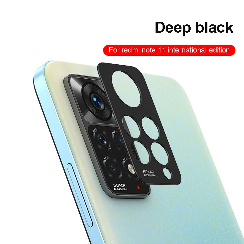 For xiaomi redmi note 10 pro Camera Lens Protector Accessories Cell Phone Protectors screen protector camera protective film Peaceful Pleasures Health and Wellness Black for note11