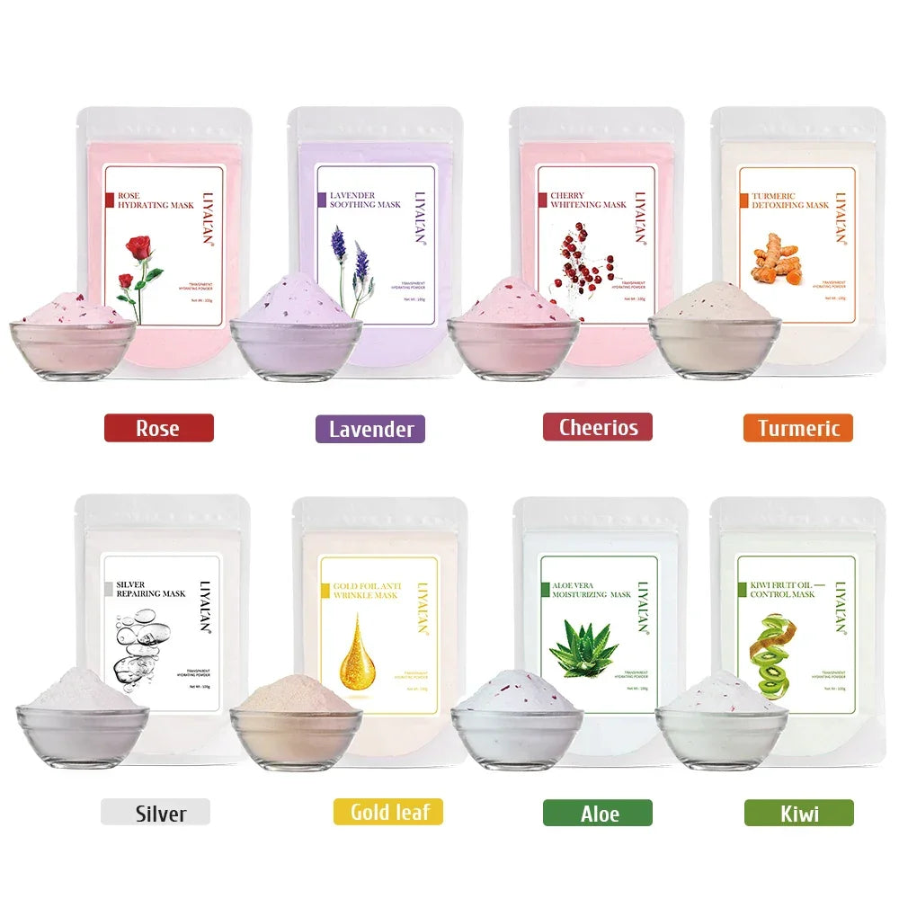 LIYALAN Face Jelly Mask Powder – Peel Off SPA Treatment Peaceful Pleasures Health and Wellness