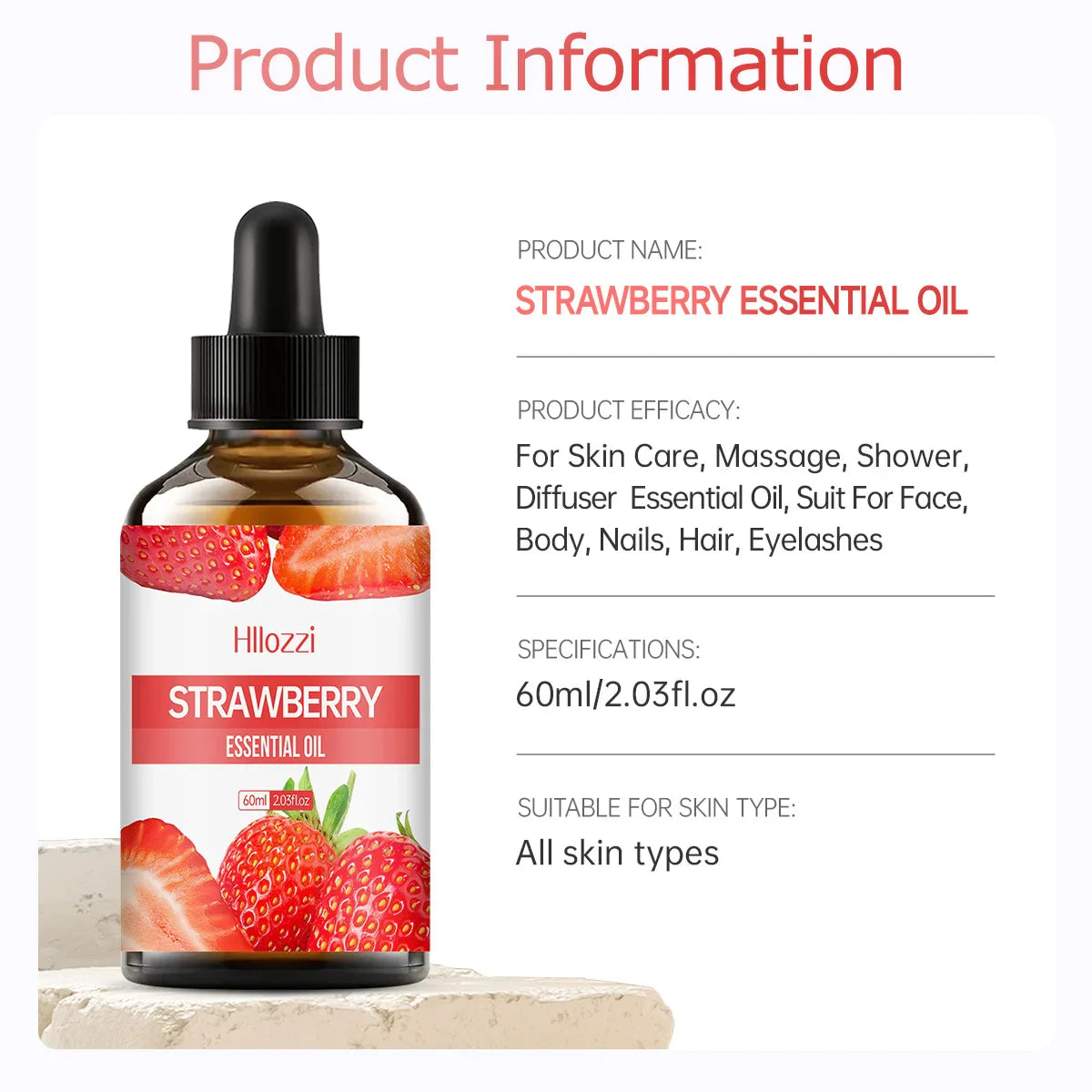 Strawberry Essential Oil for Diffuser & Humidifier – 30/60/100ml