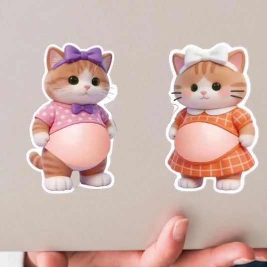 3D Puppy Cartoon Stickers – Squeezable PVC Decals, 2-Pack 3D Novelty Stickers Oasis Select