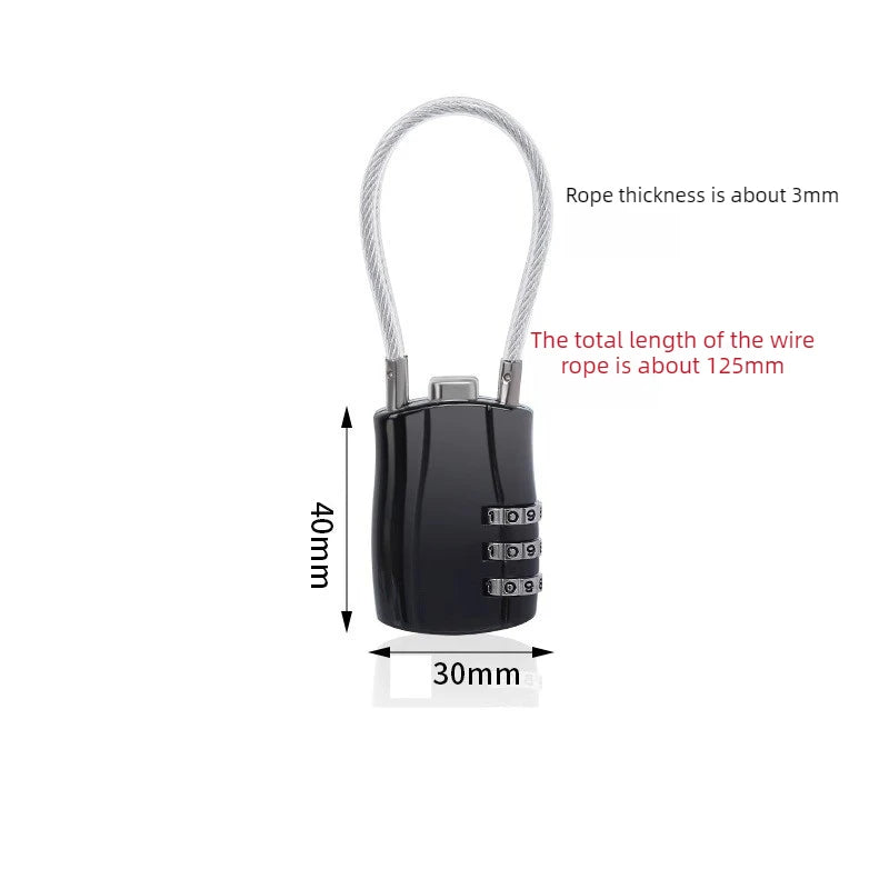 1pc Luggage Travel Lock, School Gym Storage Cabinet Luggage Lock, File Cabinet Tool Box Case Password Lock Peaceful Pleasures Health and Wellness