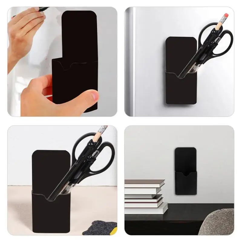 Magnetic Pen Holder Erase Marker Storage Box Pencil Organizer Cup Locker Organizer for Home Office Fridge Refrigerator Peaceful Pleasures Health and Wellness