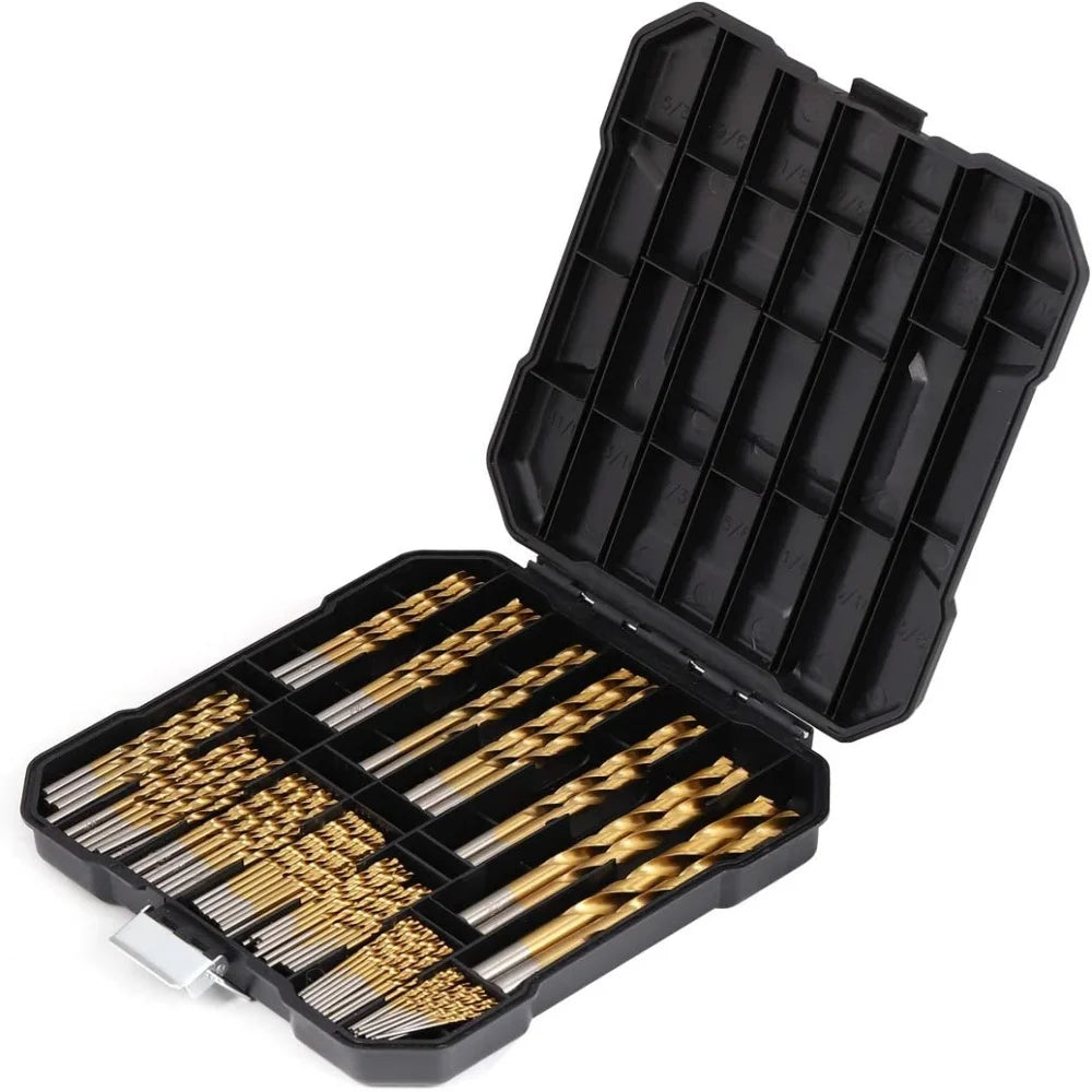99-Piece HSS Drill Bit Set 1.5–10mm | Metal Wood Plastic Peaceful Pleasures Health and Wellness GZ039-99pcs