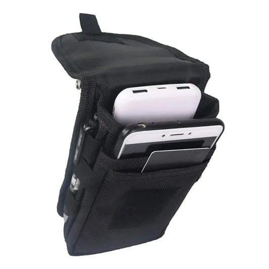 Outdoor Leisure Nylon Wear-resistant Waist Bag with A Three-compartment Layered Design for Pen Insertion Peaceful Pleasures Health and Wellness