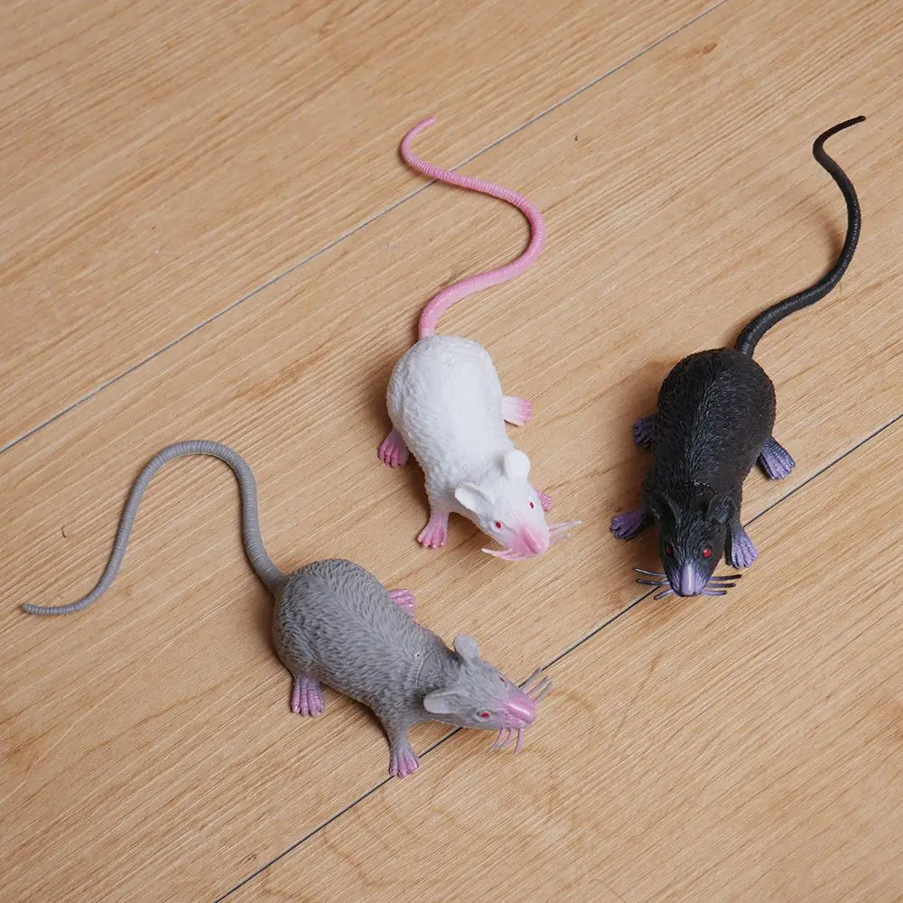 Lifelike Fake Rat Prank Toy | Halloween Novelty Mouse Prop