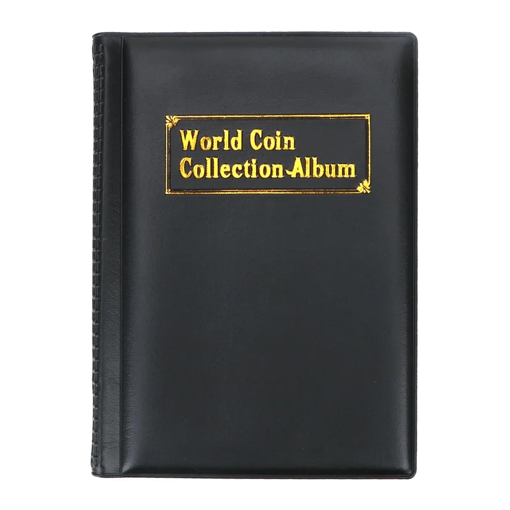 PVC Coin Collection Album Book – 120 Compartments | Collector Gift