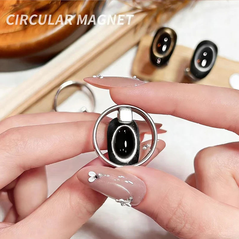 Cat Eye Nail Magnet Ring Stick | Hollow Design Manicure Tool