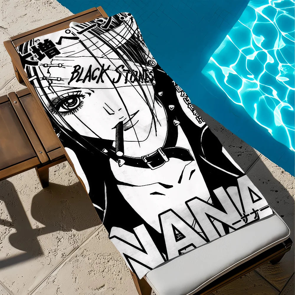 Nana Osaki Anime Quick-Dry Beach Towel | Soft Microfiber Pool Towel