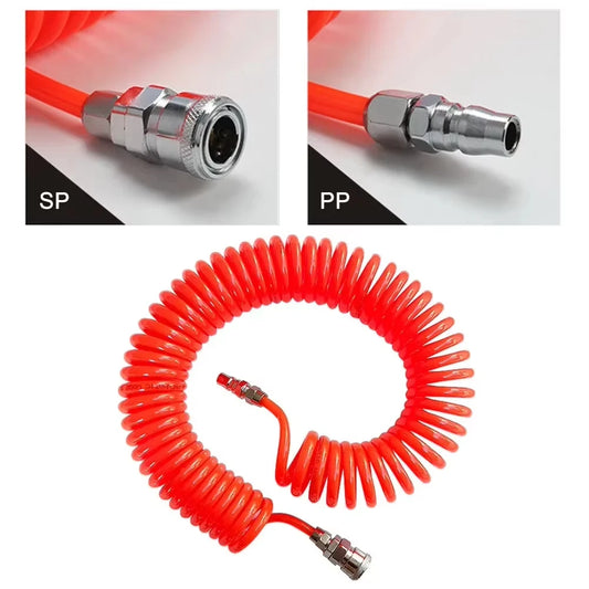 300/600cm Pneumatic Tools Hose Air Pneumatic Hose Spiral Pipe Air Compressor Hose Long Pneumatic Hose Air Compressors Tube Peaceful Pleasures Health and Wellness