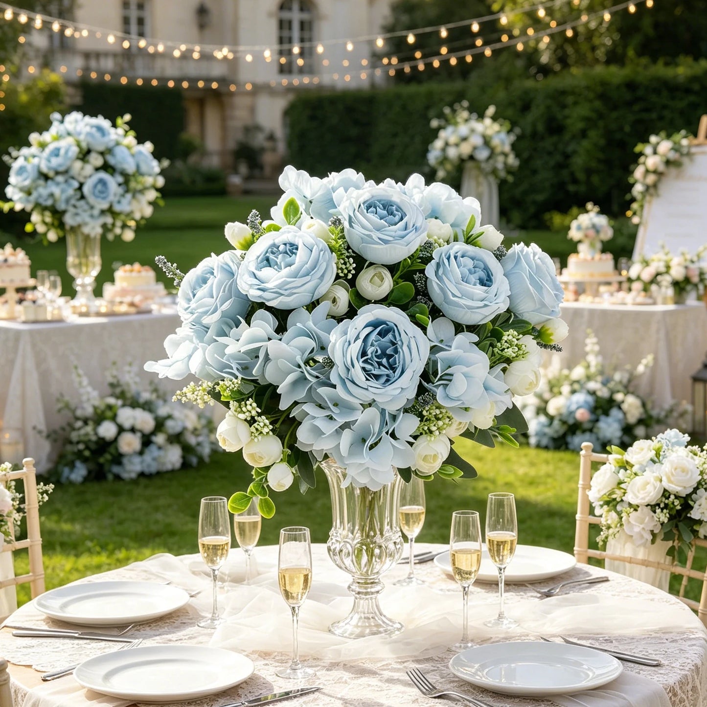 Artificial Silk Peony Bouquet | Wedding & Home Décor Flowers