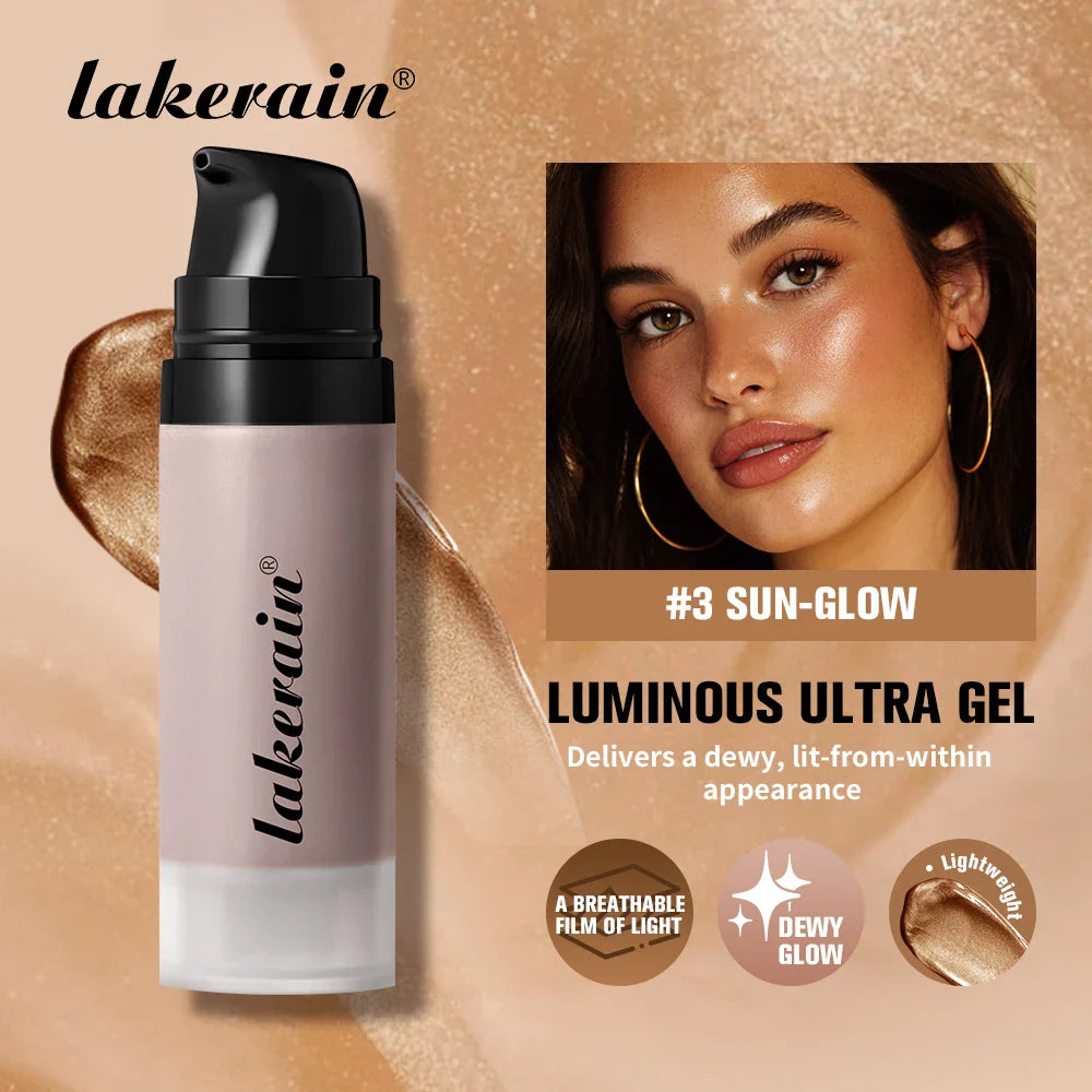 Lakerain Glowy Gel Highlighter & Illuminating Face Primer 15ml