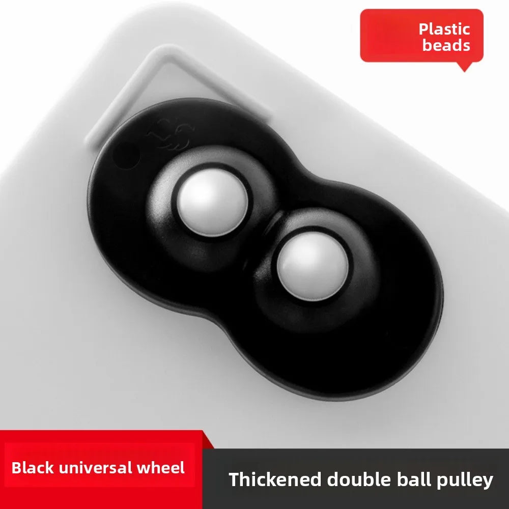 Self-Adhesive 360° Swivel Caster Wheels – Stainless Steel