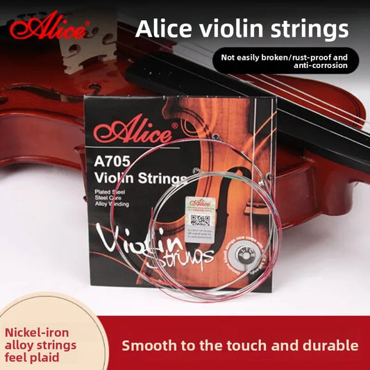 Alice A705 Violinstrings 1-4Strings Full Ofstrings Professional Wire Peaceful Pleasures Health and Wellness A set of A705