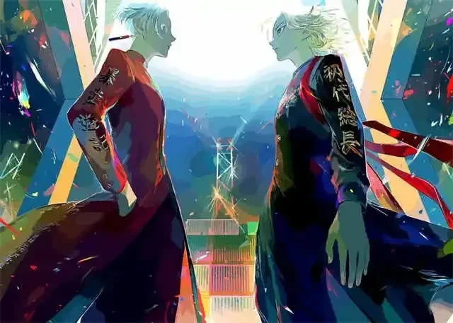 Canvas Painting Wall Art Anime TV Tokyo Revengers Poster Aesthetic Mikey Hanma Shuji Manga Mural Kawaii Room Decor Gift Peaceful Pleasures Health and Wellness 11 30x40cm Unframed