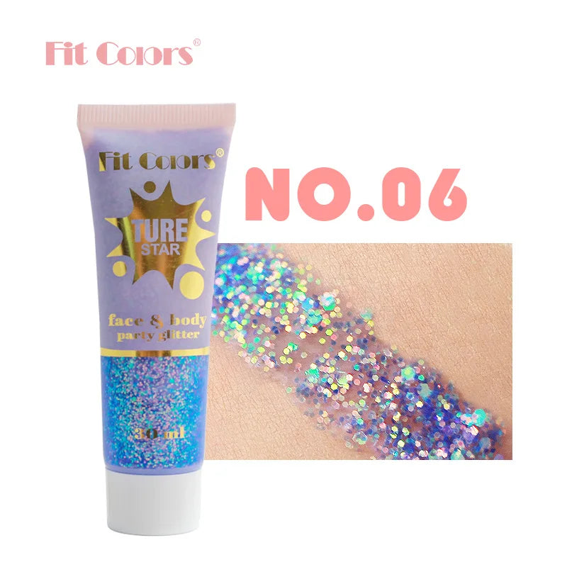 Chameleon Glitter Gel for Face, Body & Hair | Fit Colors