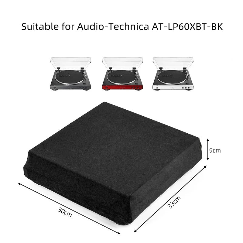 31.00cm*32.00cm*8.00cm Spandex Ultra-Soft Plush Cloth For Audio-Technica AT-LP60XBT Vinyl Record Player Case Dust Cover Peaceful Pleasures Health and Wellness