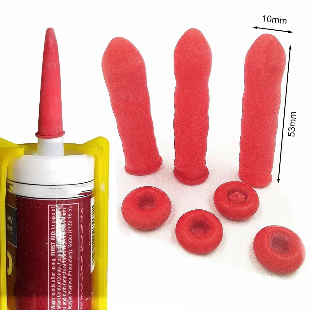 20Pcs/lot Red Caulking Gun Nozzles Cap Caulk Saving Cap Caulk Sealer Saver Open Caulking Tube For Sealing And Preserving Peaceful Pleasures Health and Wellness