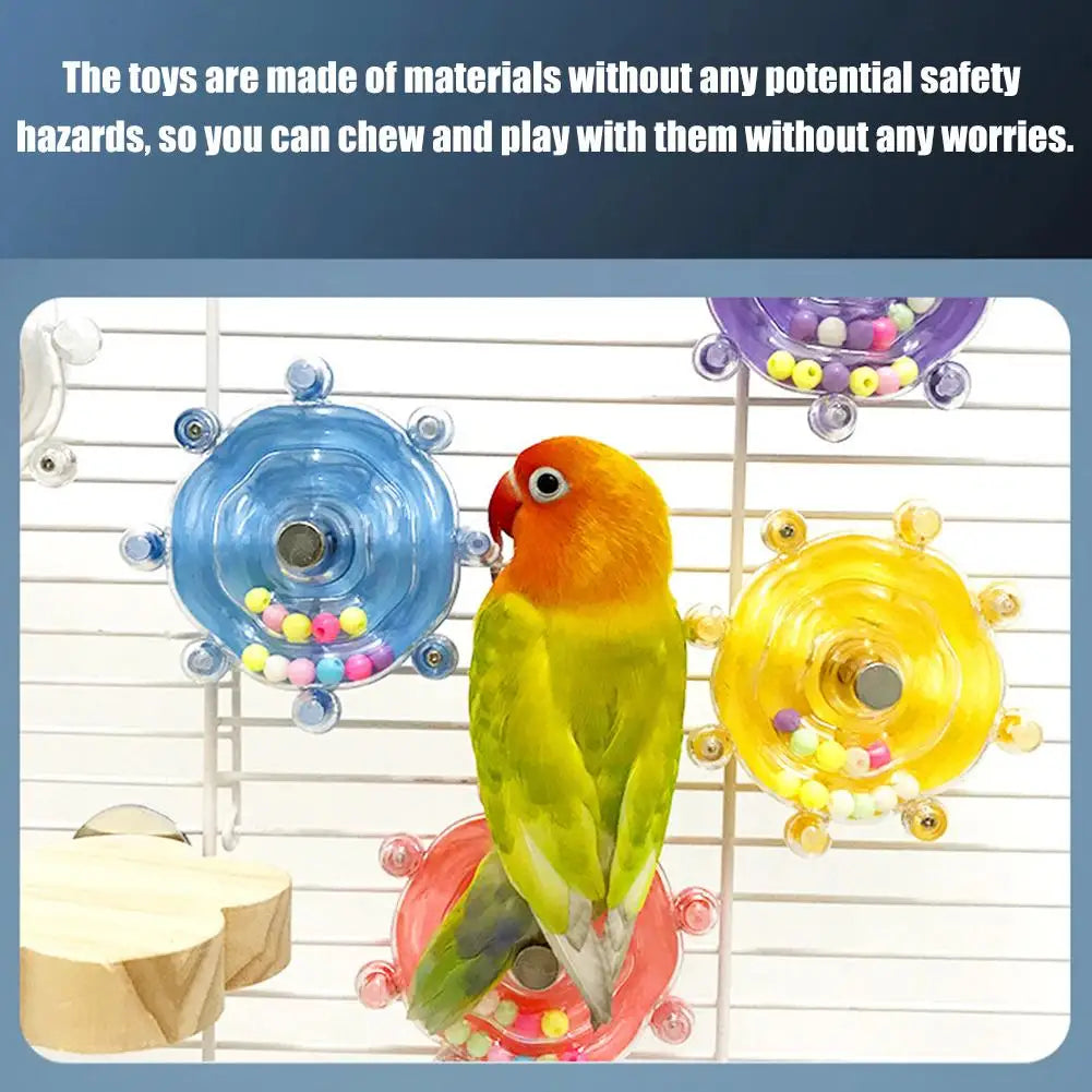 Interactive Parrot Toy for Mental Stimulation Peaceful Pleasures Health and Wellness