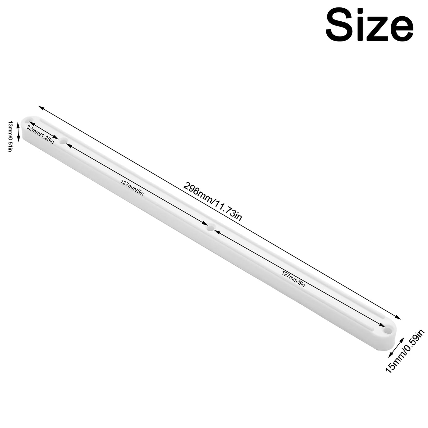 Draw Rail Plastic Drawer Slides 180 235 Runners Replacement