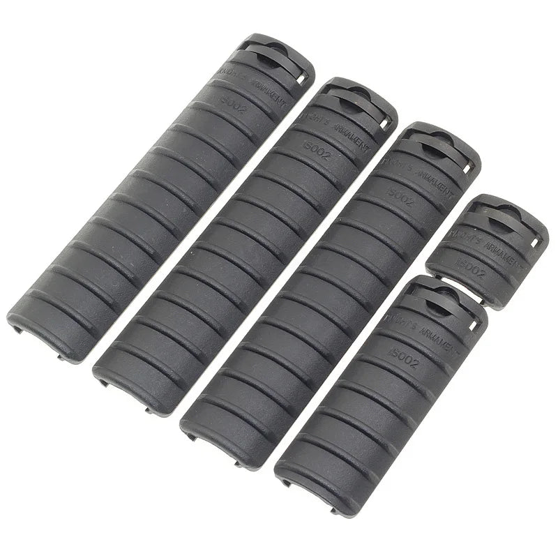5pcs KAC Rail Cover Handguard Protector Panel-Durable Nylon Material,Easy Attachment to Rails,For hunting,Toy Gun Accessories Peaceful Pleasures Health and Wellness 5PCS Black