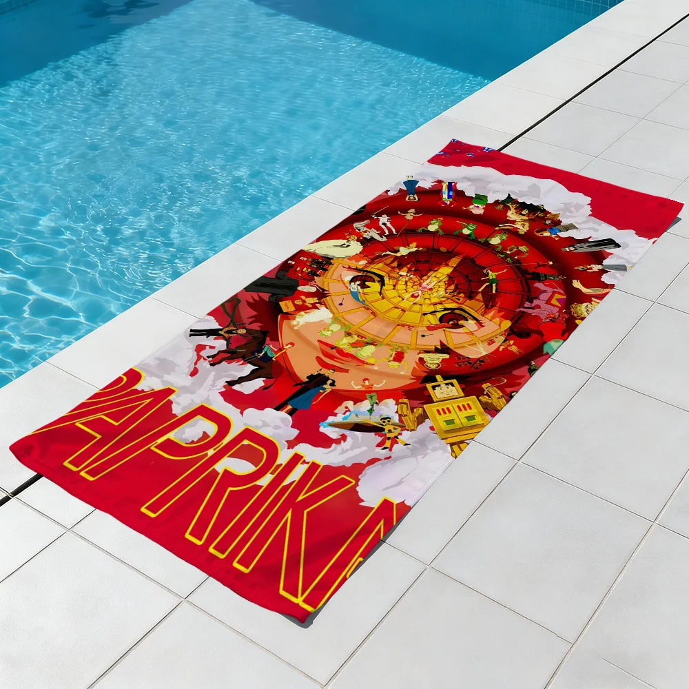Anime Paprika Quick-Dry Beach Towel | Soft Pool & Travel Towel Quick-Dry Beach Towel Peaceful Pleasures Health and Wellness