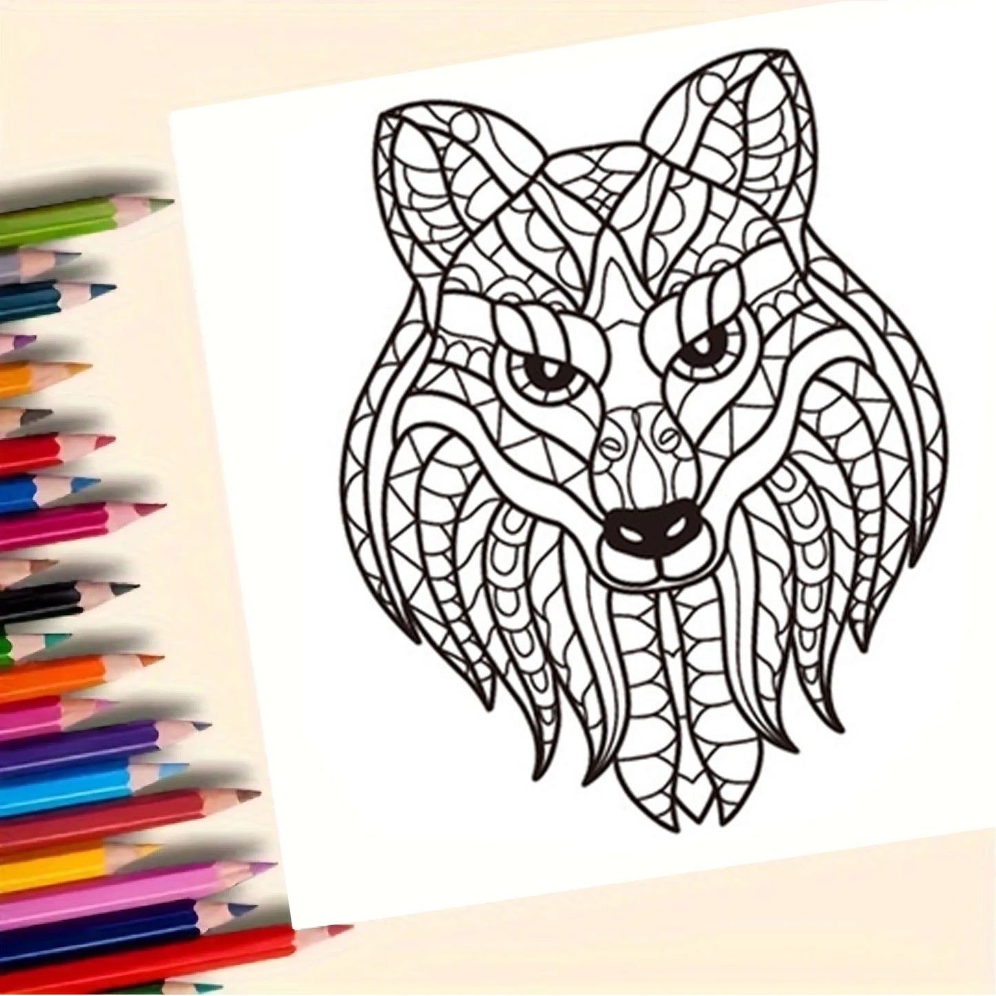 24 Mandala Animal Coloring Books Adult Graffiti Watercolor Creative