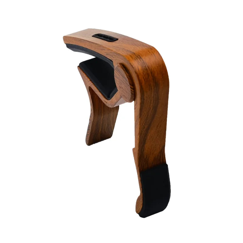 Capo Guitar Wood Grain Metal Tone Changer Acoustic Electric Pickup