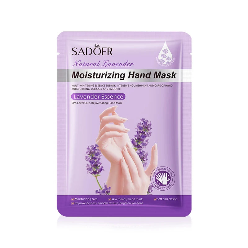 SADOER Lavender Hand Mask – Hydrating, Whitening & Anti-Aging