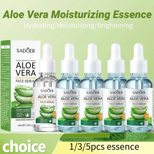 SADOER Aloe Vera Facial Serum – Brightening & Moisturizing 30ml Face Serum Oasis Select
