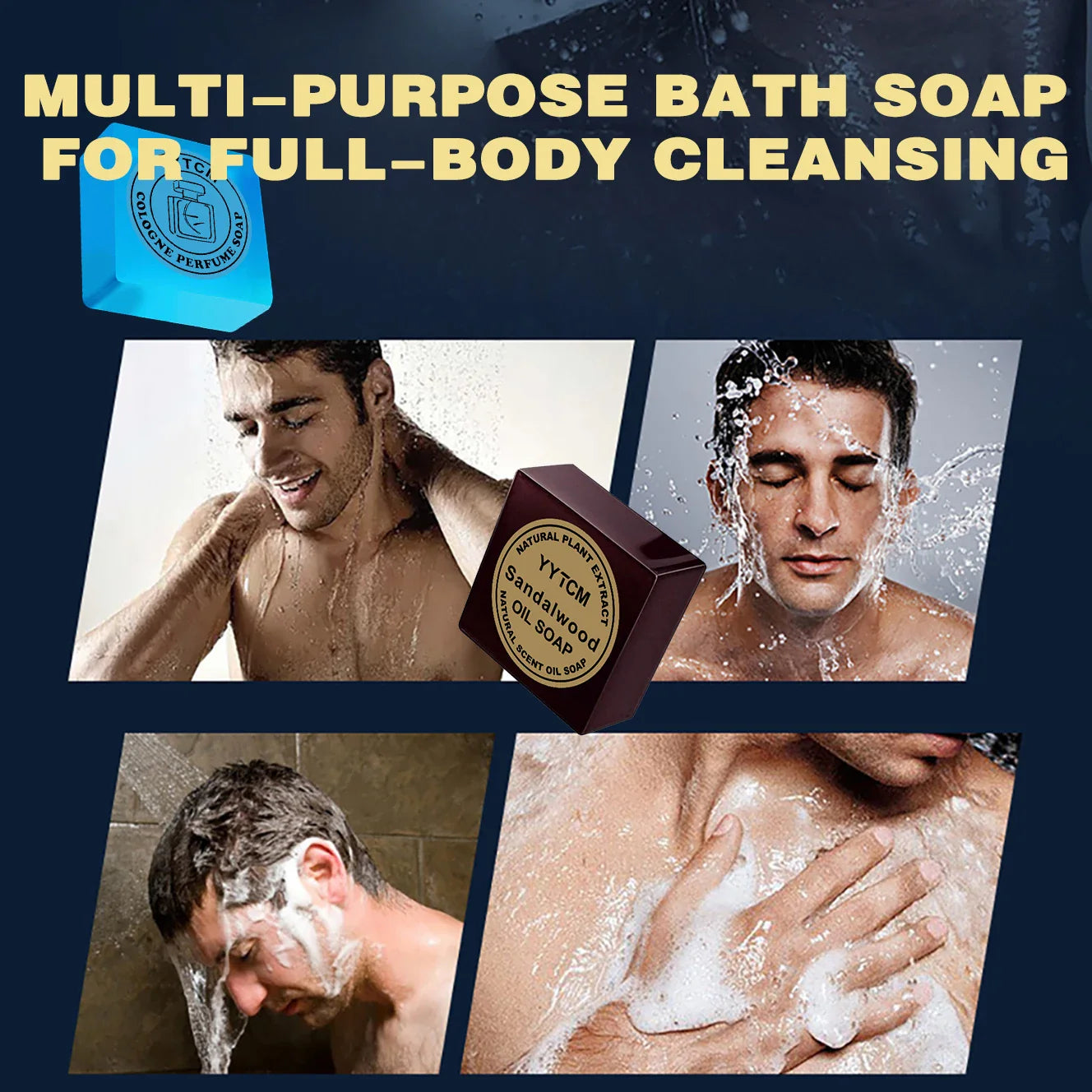 Sandalwood Cologne Handmade Soap – Face & Body Bar 70g