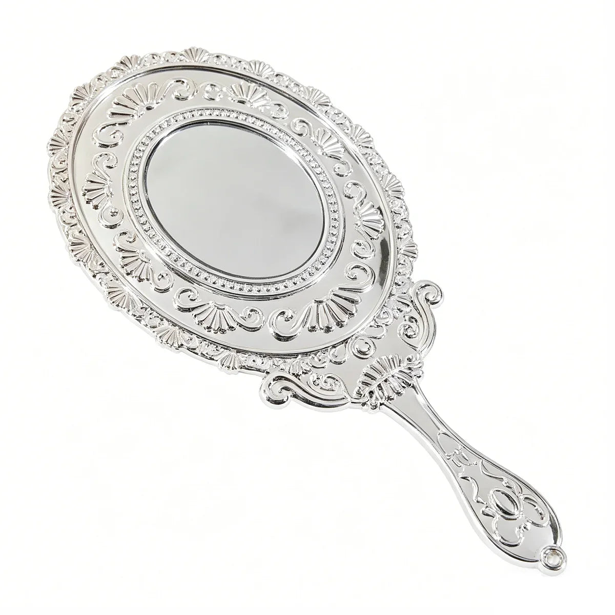 Vintage Baroque Handheld Makeup Mirror – Double-Sided