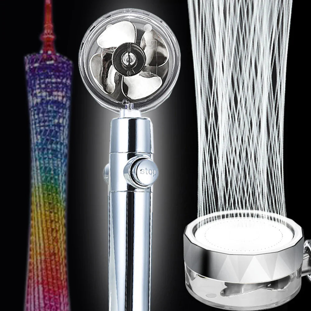 360° Rotating High-Pressure Water-Saving Rain Shower Head