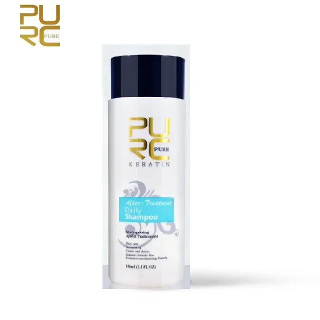 PURC Keratin Treatment Shampoo Conditioner Hair Straightening Products Smoothing Repairing Hair Mask Curly Hair Straighten Care Peaceful Pleasures Health and Wellness Daily Shampoo