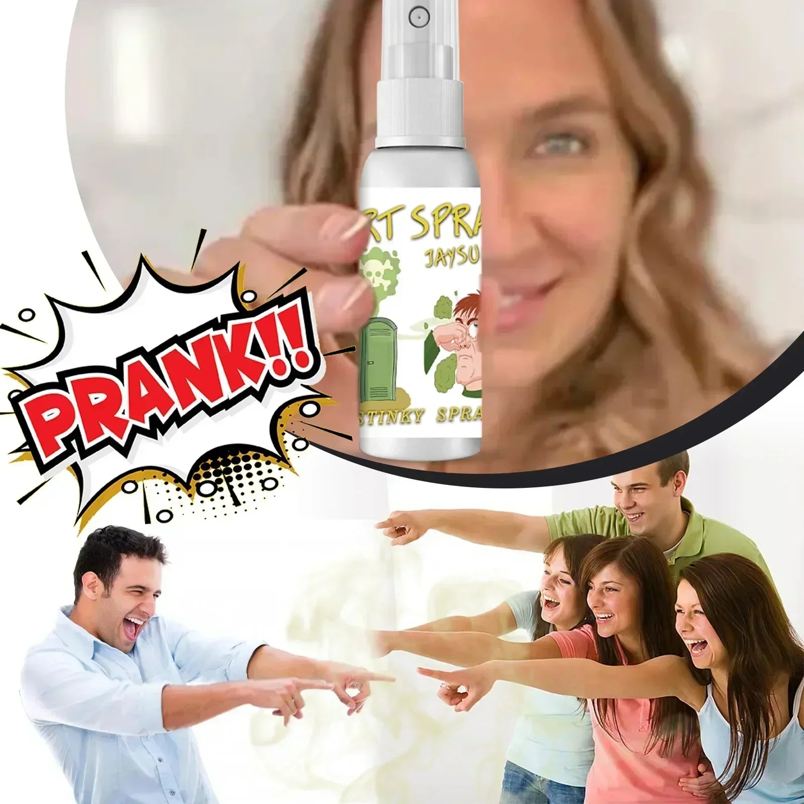 30ml Liquid Fart Gag Prank Toy Prank Poop Stuff Non Toxic Smells Stink Spray for Adults or Kids April Fools Day Toy Peaceful Pleasures Health and Wellness