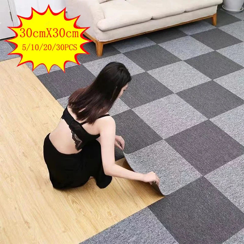 30x30cm Self-Adhesive DIY Carpet Tiles – Anti-Slip Floor Mat