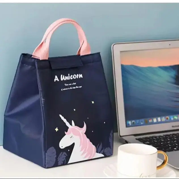 Thermal Insulated Lunch Box Thermal Breakfast Organizer Bento Pouch Dinner Insulation Bag Cartoon Cooler Lunch Bag Lunch Bag Peaceful Pleasures Health and Wellness
