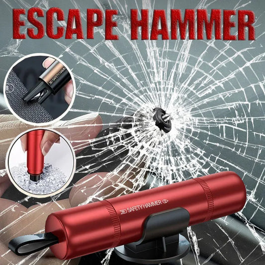 2-in-1 Car Safety Hammer – Window Breaker & Seatbelt Cutter Car Emergency Tool Peaceful Pleasures Health and Wellness