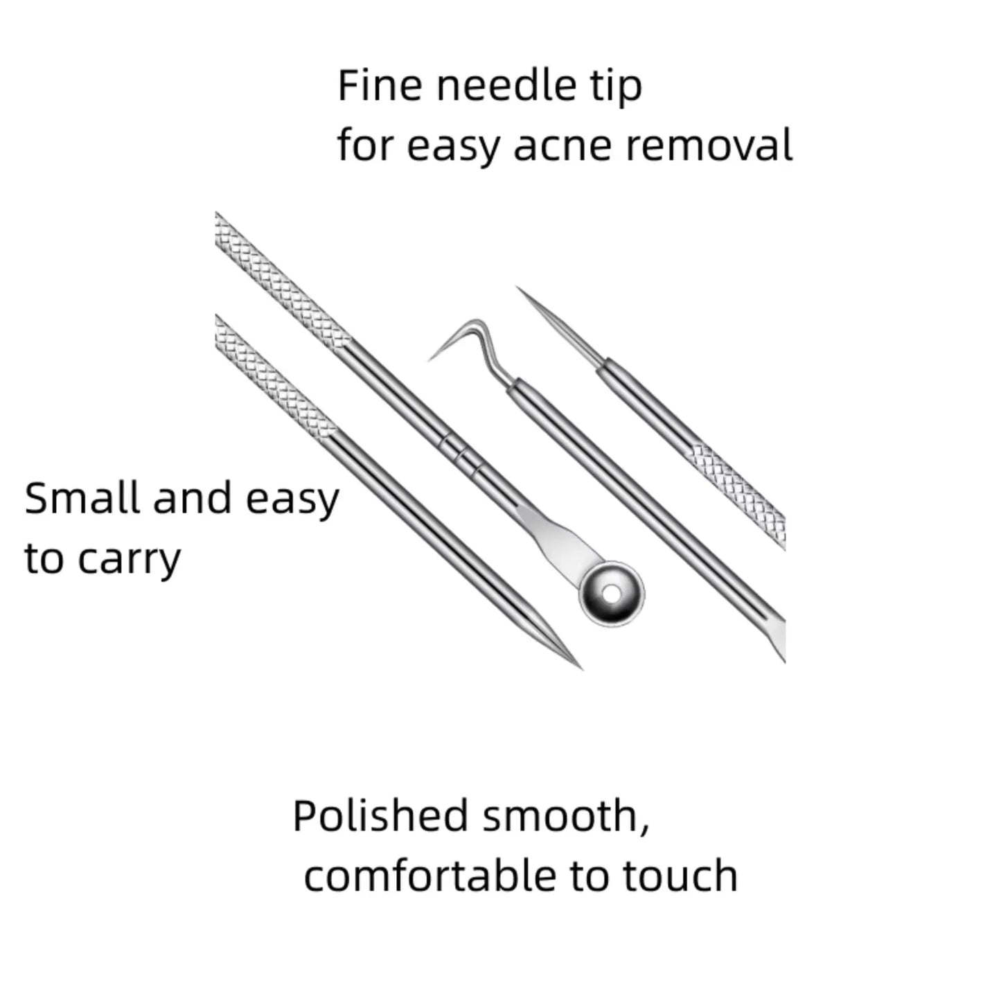 Multifunctional Blackhead Removal Kit Including Acne Needle Facial Pore Cleanser Dark Spot Cleaning Skin Care Tool 4 Piece Set Peaceful Pleasures Health and Wellness