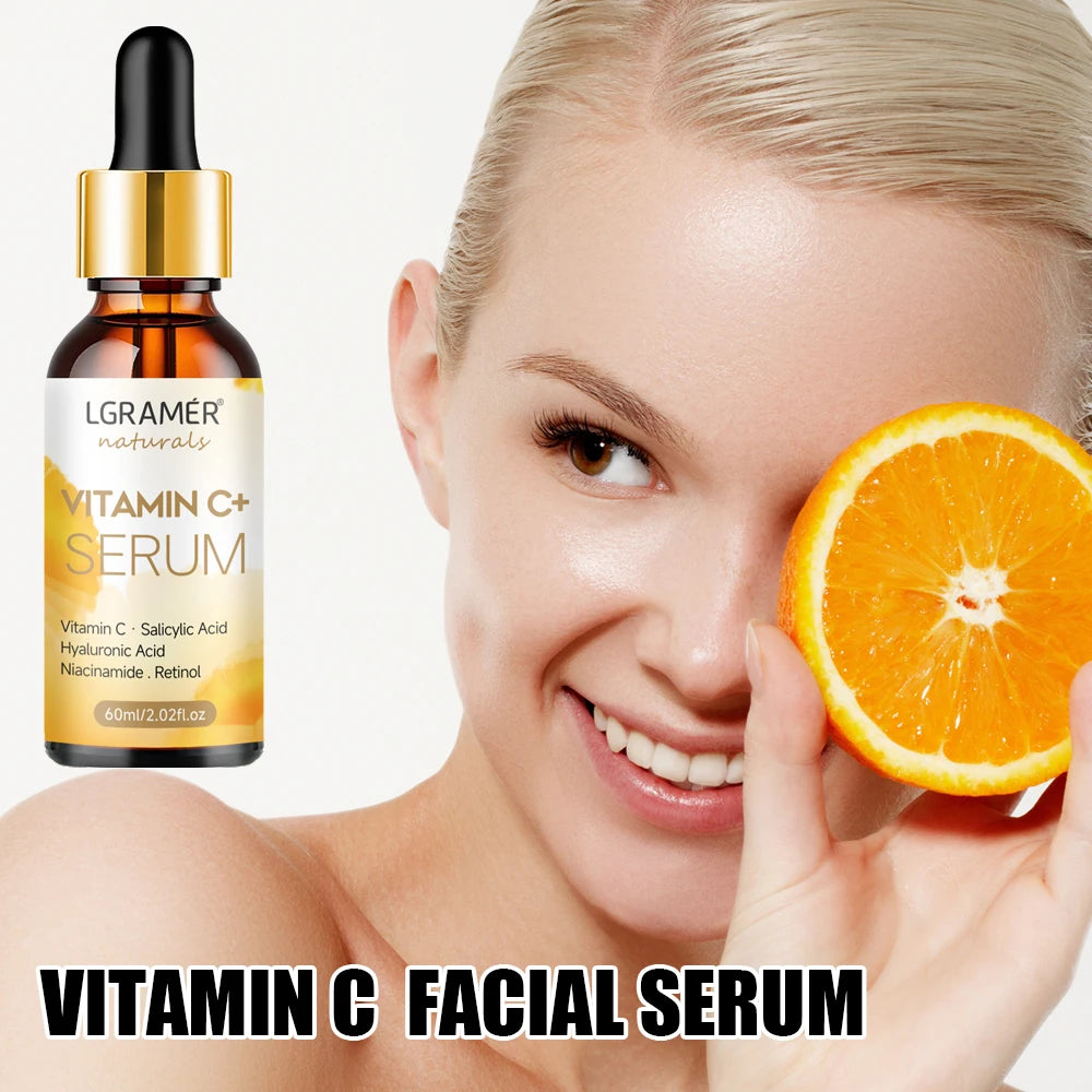 LGRAMER Vitamin C Face Serum – Hyaluronic Acid & Retinol