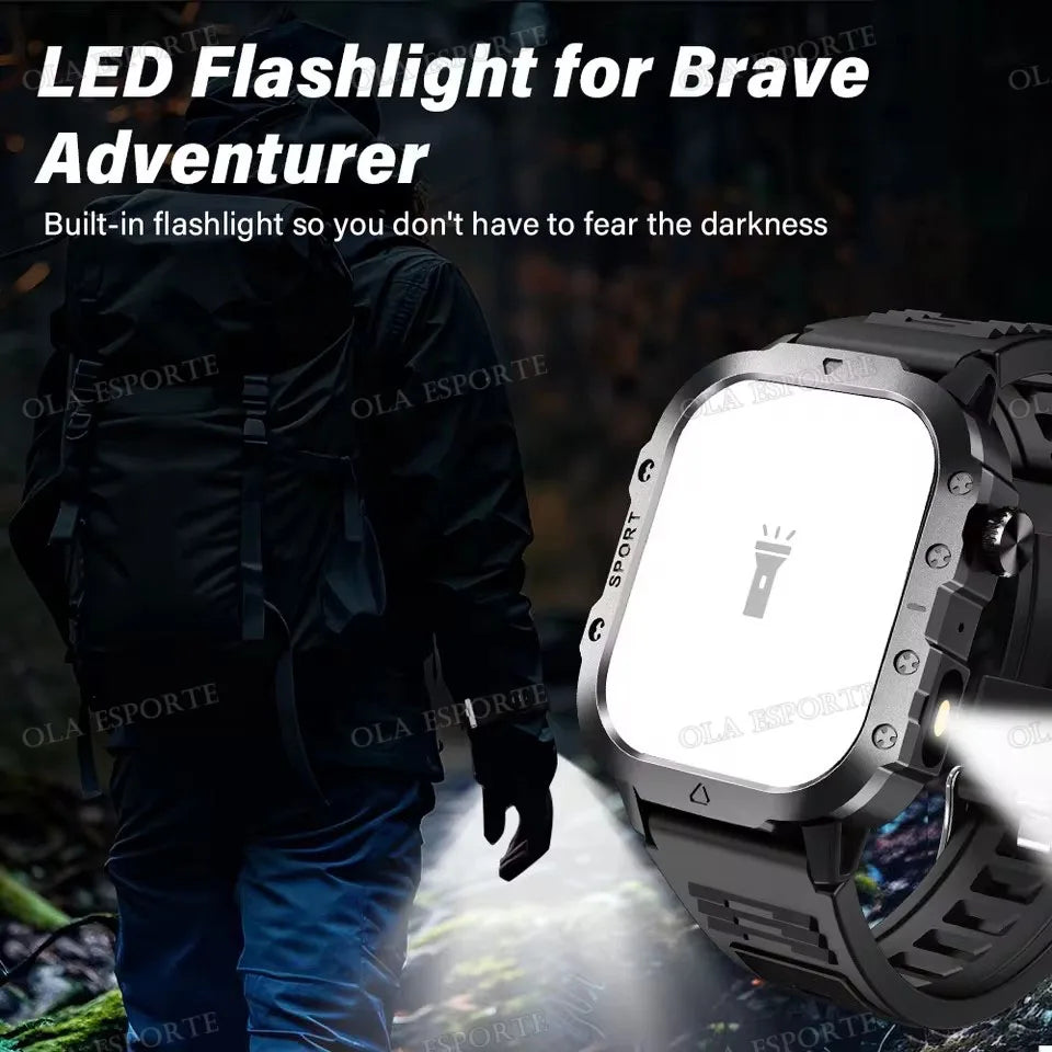 2025 New LED Men's Smartwatch Bluetooth Talking Smartwatch Multi Sport Mode Health Monitor Outdoor Sport Smart Watch For Android Peaceful Pleasures Health and Wellness