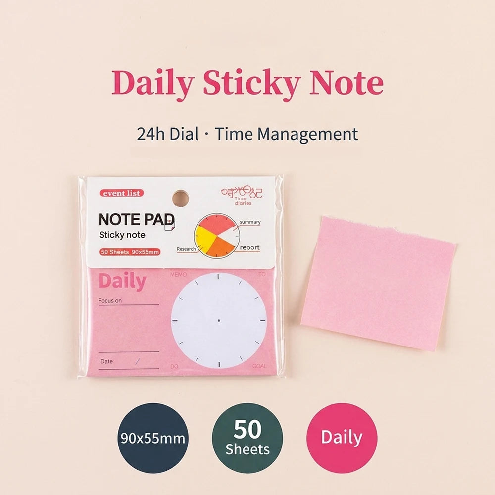 50 Sheets Multi Scene Functional Sticky Notes Colored Memo Pads
