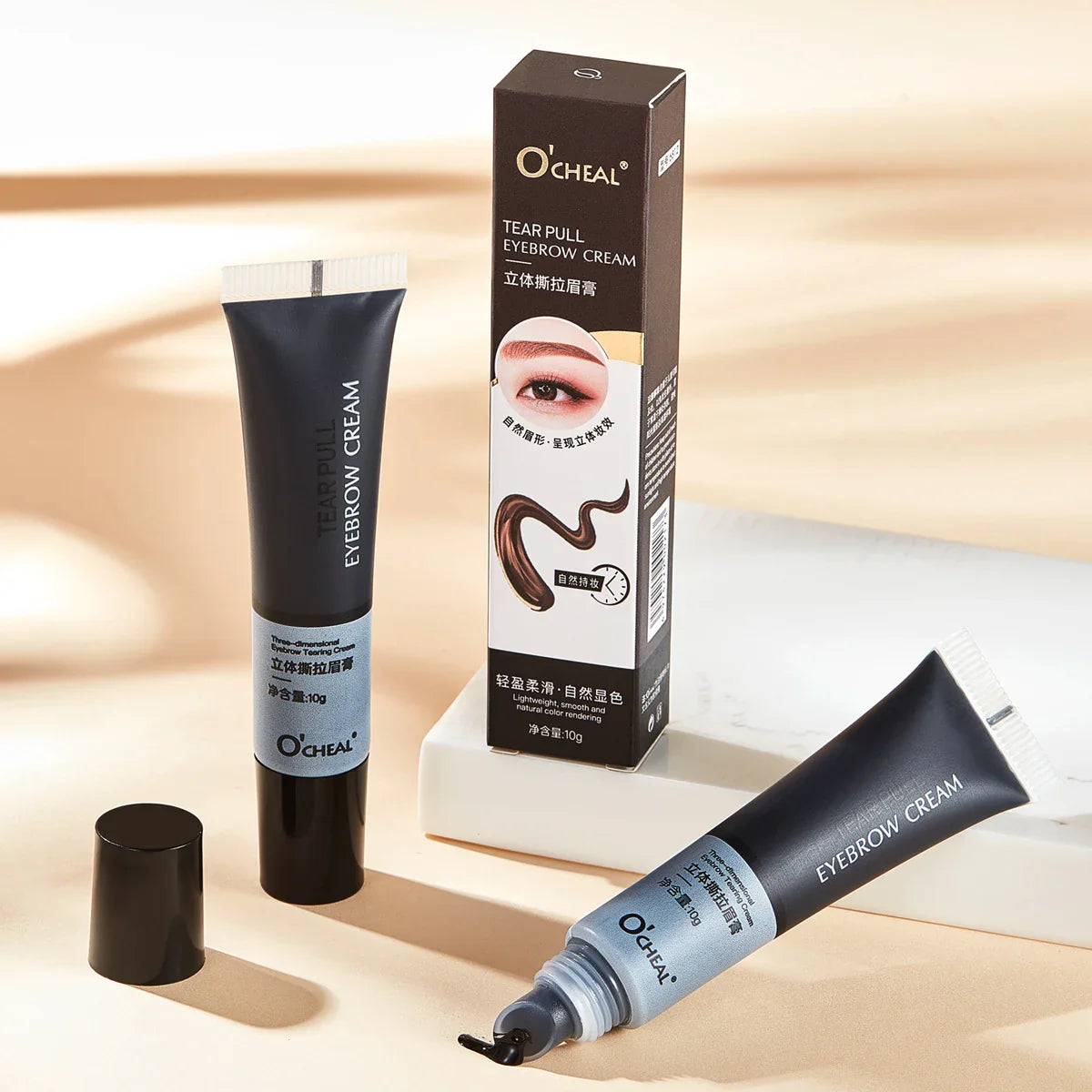 O'Cheal Peel-Off Eyebrow Gel – Waterproof Tinting Brow Makeup
