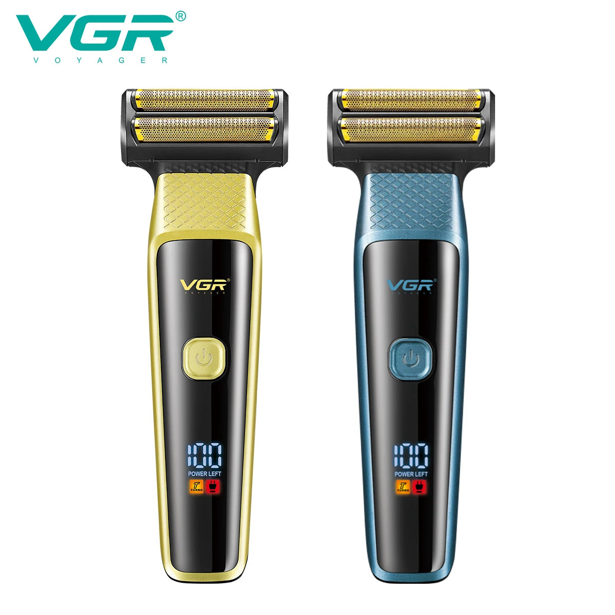 VGR 366 Cross-border New Retro Electric Clipper 3-in-1 Set Nose Hair Replacement Digital Display Shaver Peaceful Pleasures Health and Wellness