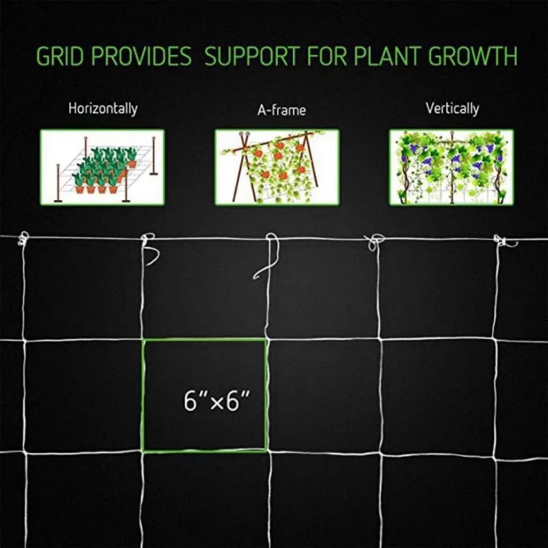 Garden Plant Trellis Netting – Square Mesh for Climbing Plants Plant Trellis Netting Peaceful Pleasures Health and Wellness