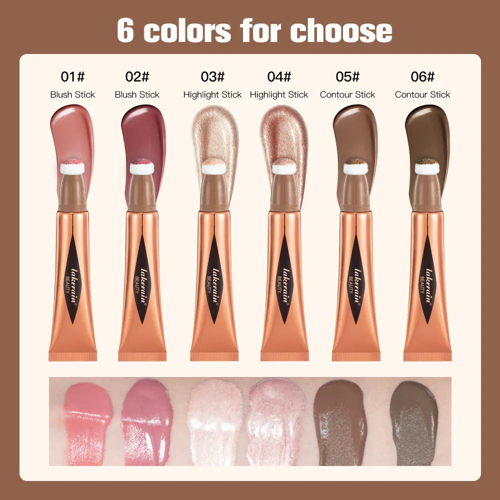 Cream Blush & Bronzer Wand | Liquid Cushion Highlighter Stick
